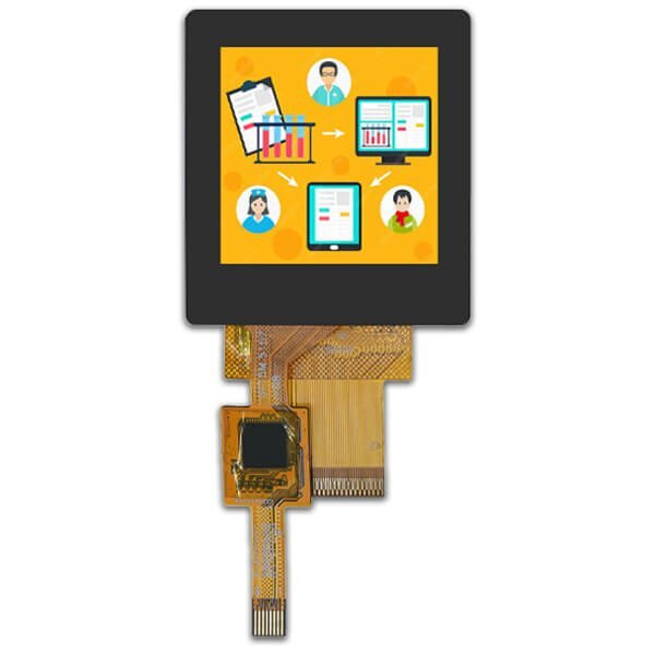 1.5 inch with ctp high brightness square ips industrial lcd display module