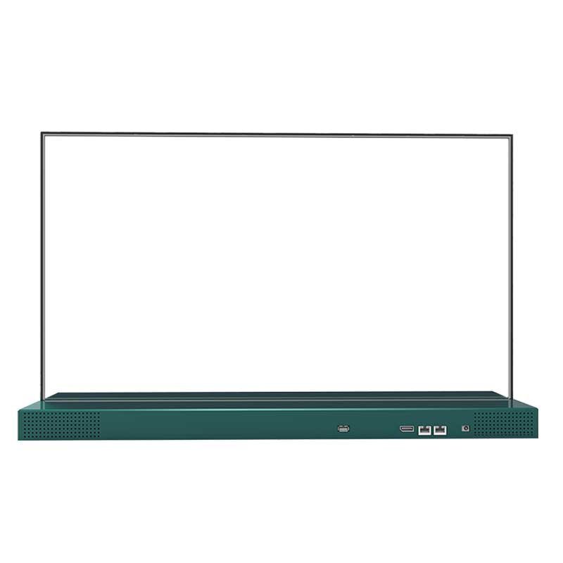 30-inch platform base desktop transparent OLED display back view