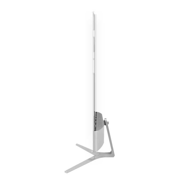 30-inch T-base desktop transparent OLED display side view