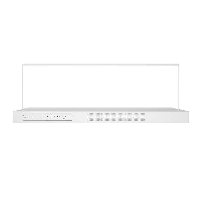 48-inch platform base desktop transparent OLED display rear view