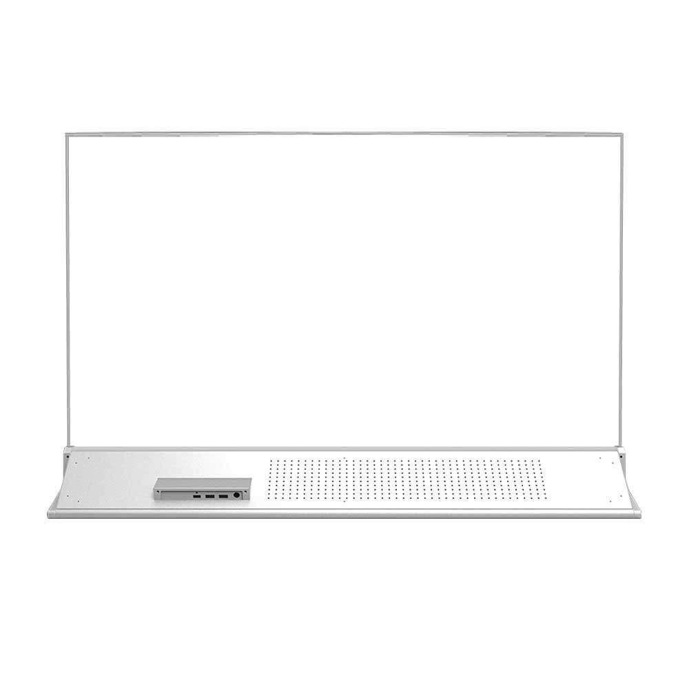 55-inch slim bar base desktop transparent OLED display back view