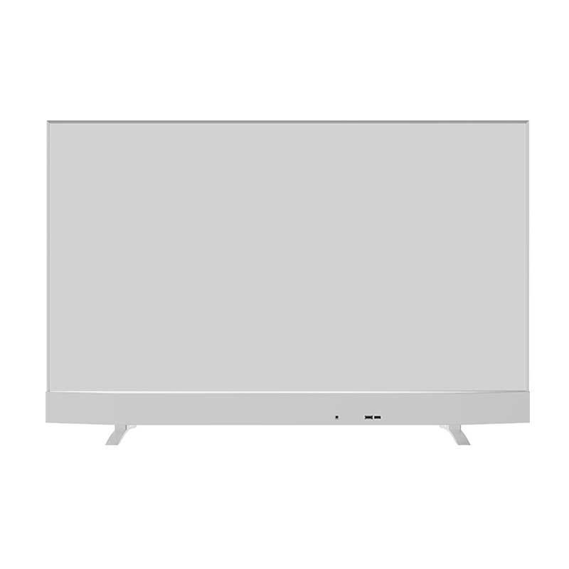55-inch twin-foot base desktop transparent OLED display back view