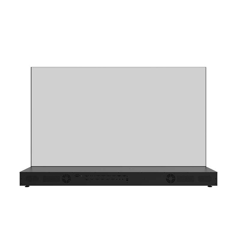 77-inch product platform base desktop transparent OLED display rear view