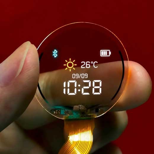 Custom Small-Size Transparent OLED Display