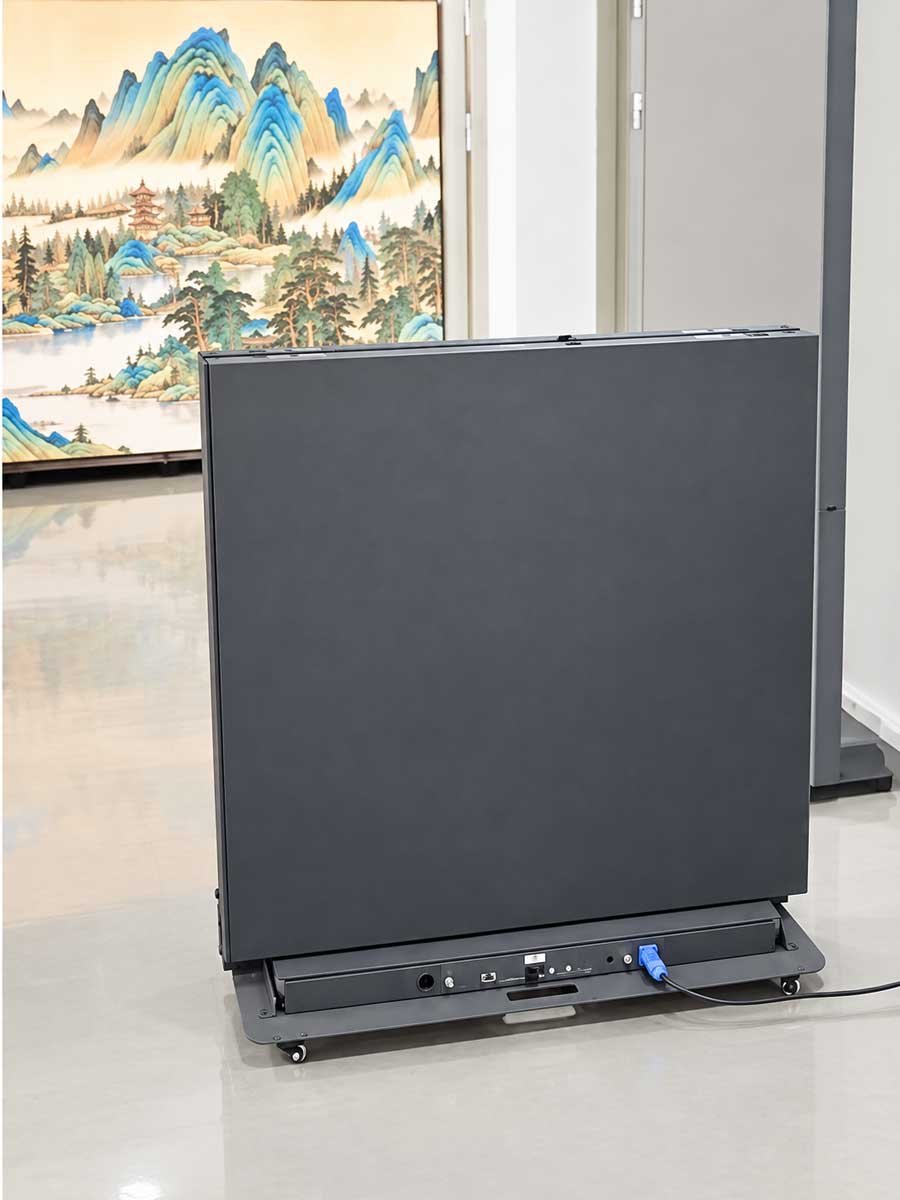 Folded for Transport of indoor portable foldable LED poster