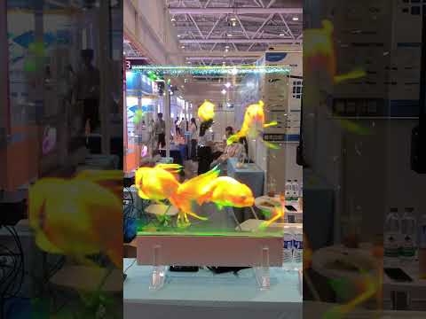 Transparent aquarium and floating fish demo thumbnail